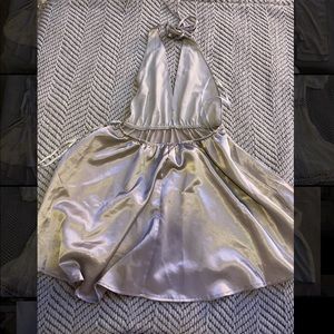 Silver Wrap Around Dress